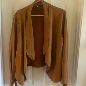 Source Unknown Camel Drape Jacket